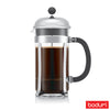 Buy now from NonynanaEssential  Bodum Chambord Cafetiere (8 Cup/1L) - Chrome Bodum