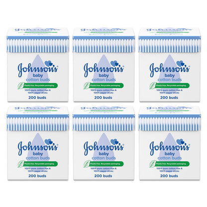 Johnson'S Cotton Buds, 6 X 200 Pack - Nonynana