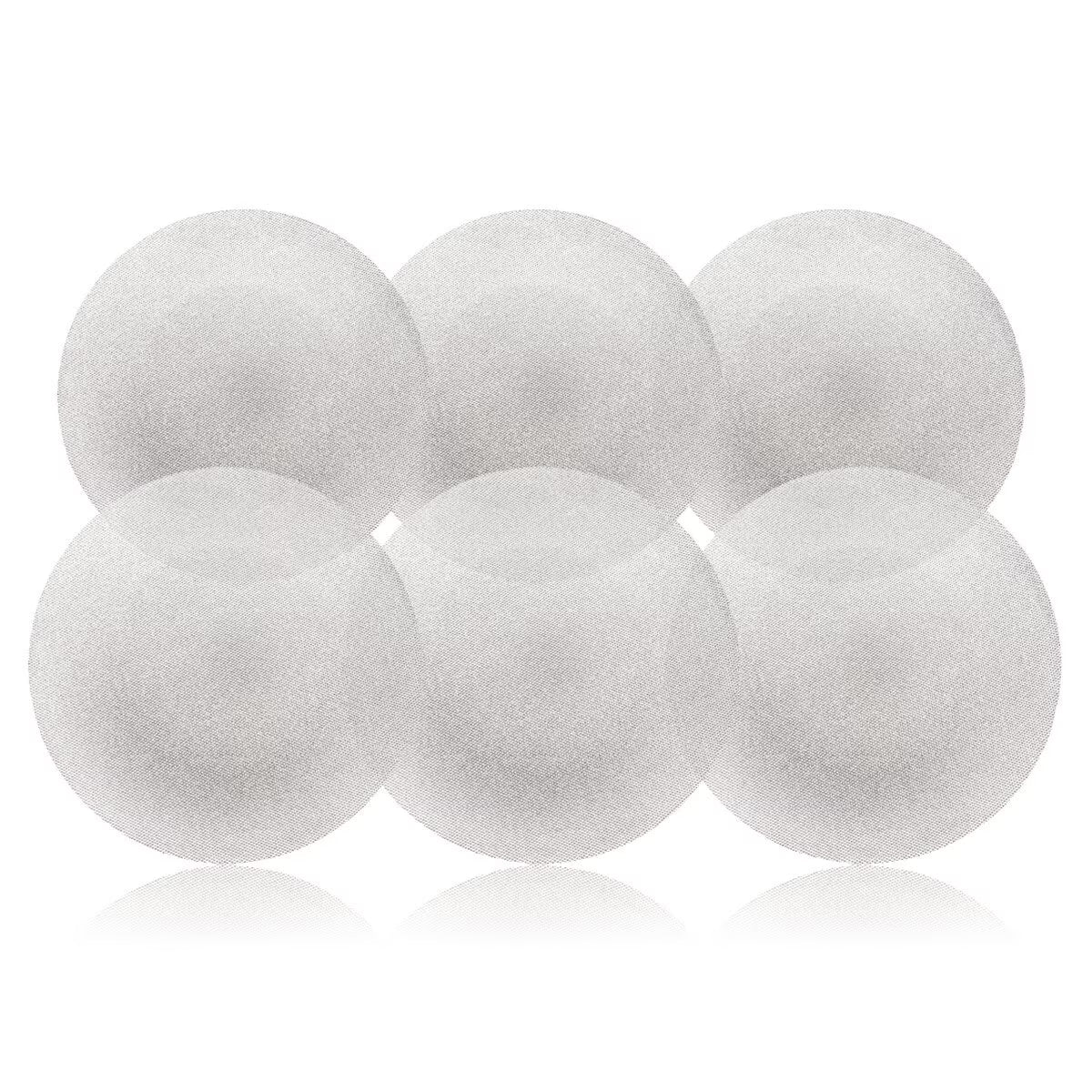 Luigi Bormioli Glass Glitter Charger Plate 6 Pack Assortment - Nonynana