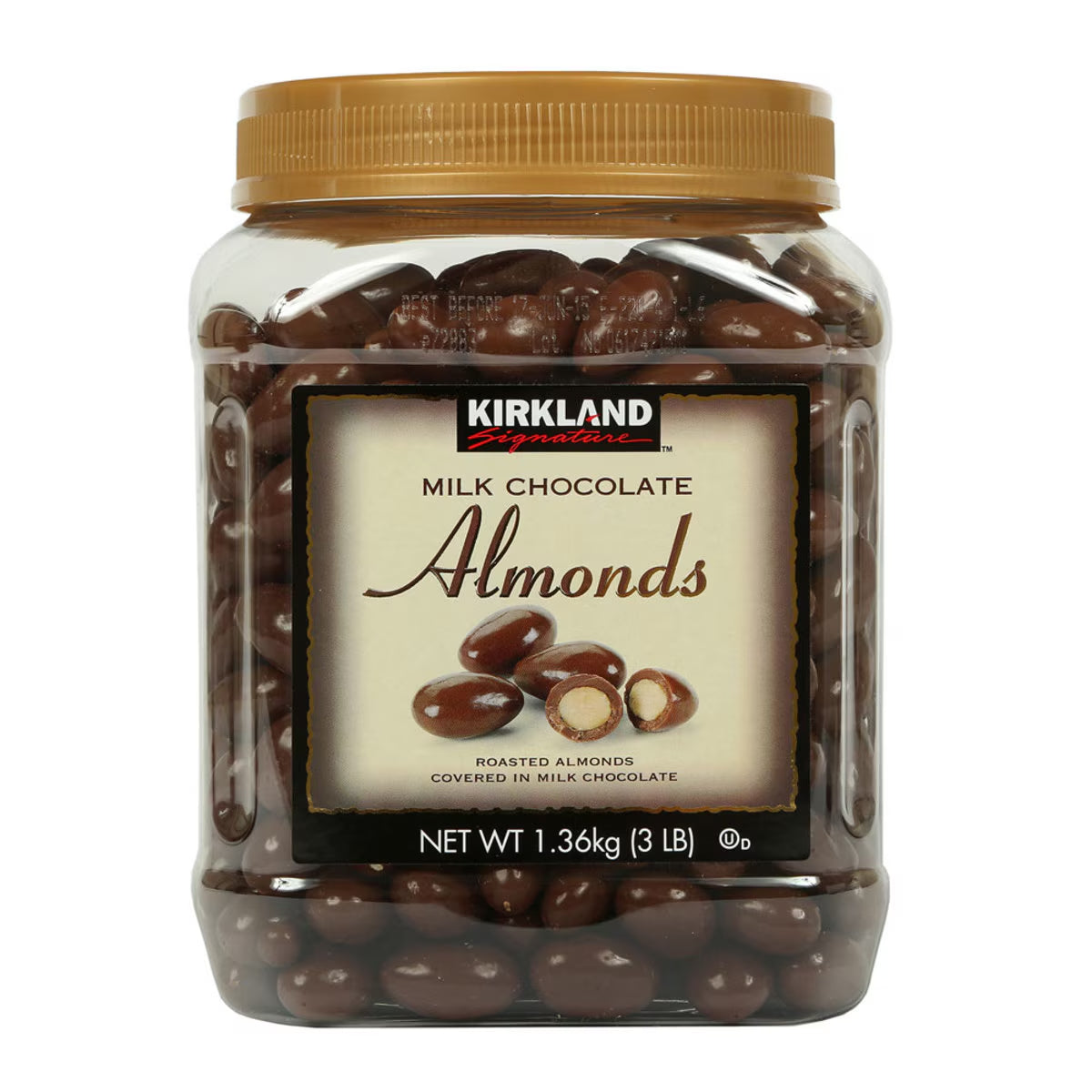 Kirkland Signature Milk Chocolate Almonds, 1.36Kg - Nonynana