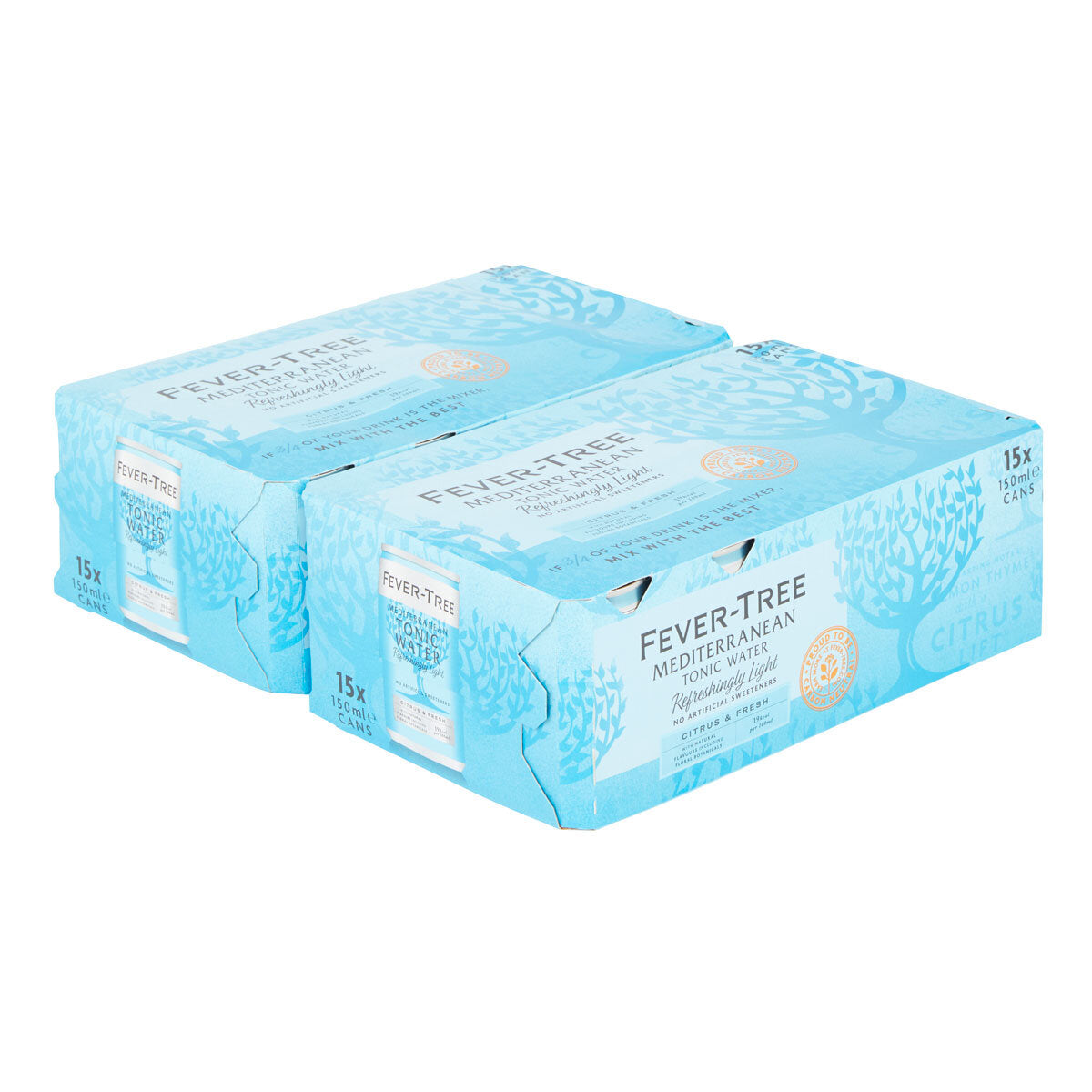 Buy now from NonynanaEssential  Fever-Tree Light Mediterranean Tonic, 2 X 15 X 150Ml Fever-Tree