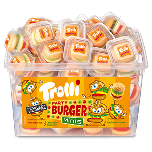 Trolli Party Burger Mini Sweets, Pack of 60 - Nonynana