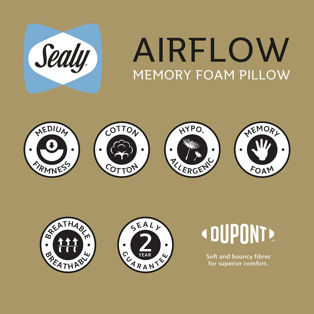 Sealy Memory Airflow Pillow - Nonynana