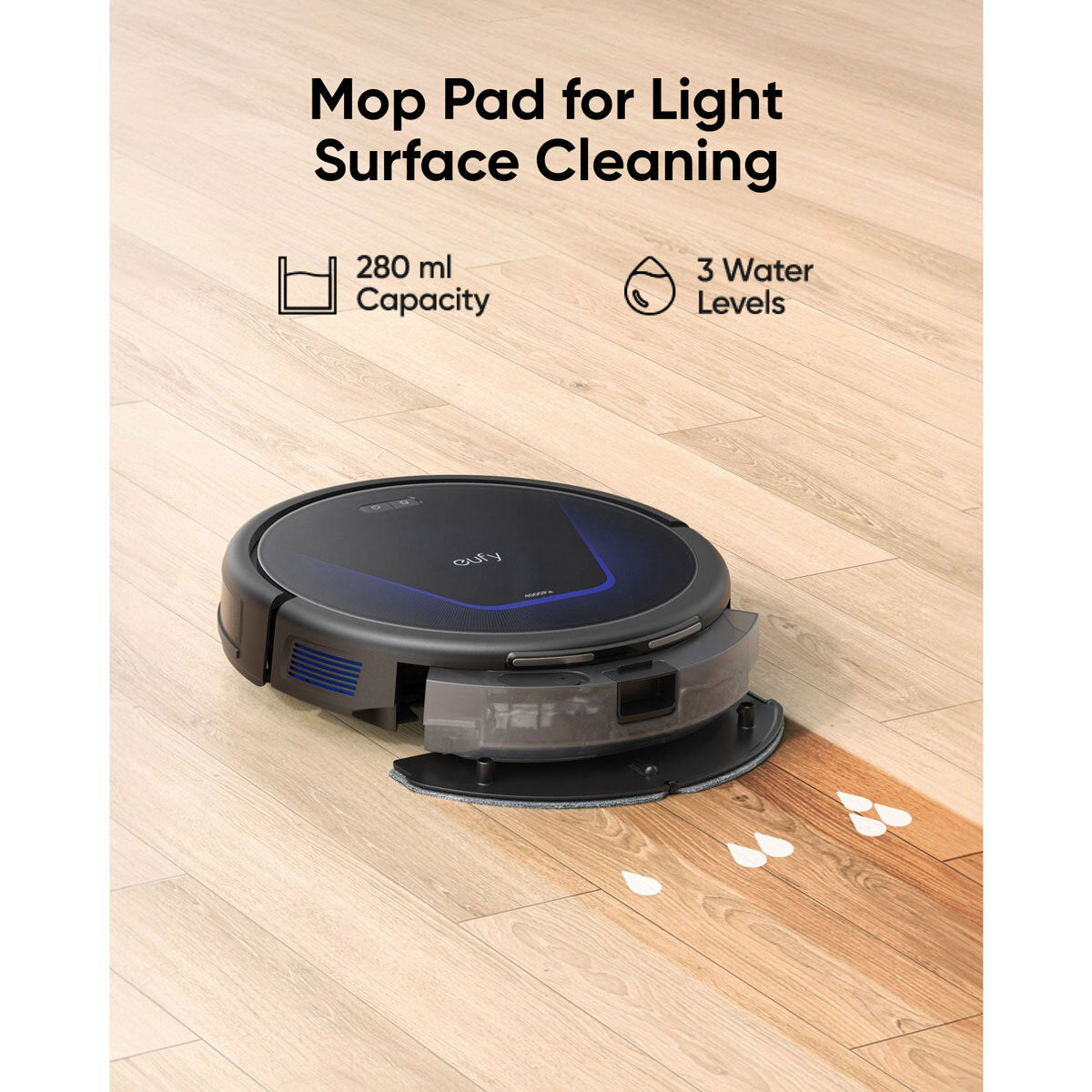 Eufy G50 Hybrid Robot Vacuum with Auto-Detangle Brush, Mop, Strong Suction & Bonus Accessory Kit