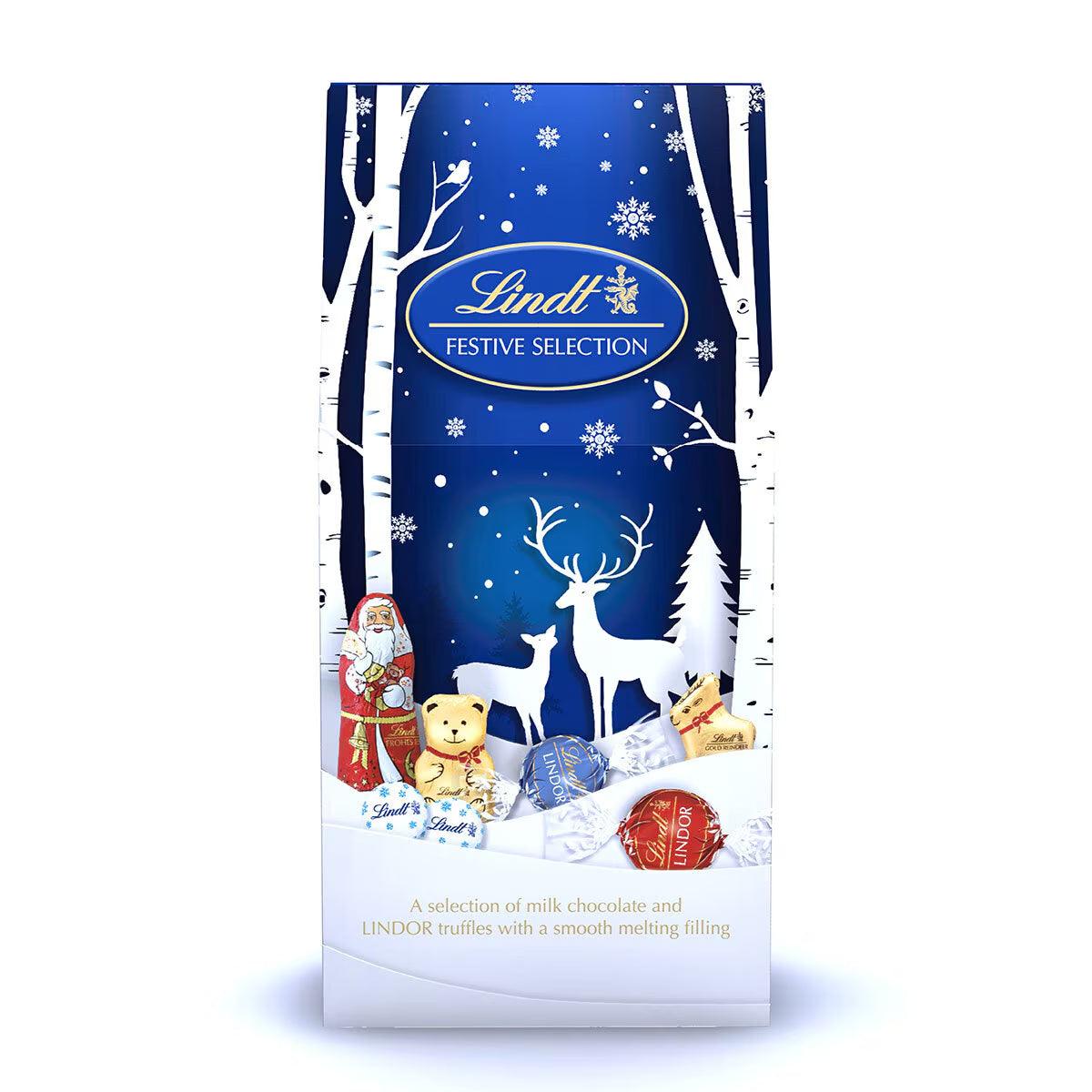 Buy now from NonynanaEssential  Lindt Festive Selection Pouch, 650G Lindt