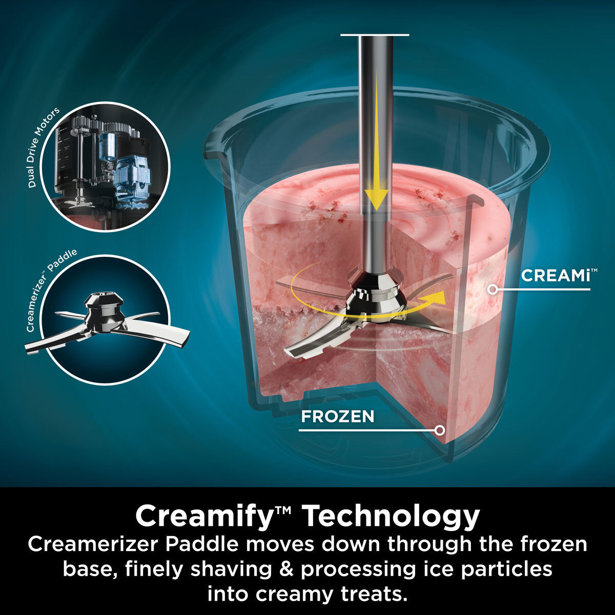 Buy now from NonynanaEssential  Ninja Creami Frozen Dessert Maker in Black with 5X Additional Dessert Tubs and Ice Cream Scoop, NC300UKCO Ninja