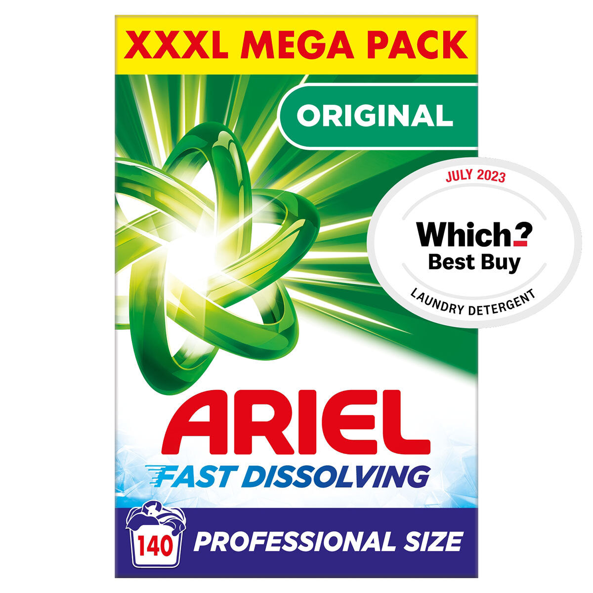 Buy now from NonynanaEssential  Ariel Washing Powder, 140 Wash Ariel