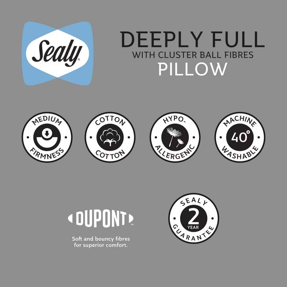 Sealy Deeply Full Pillow 2 Pack - Nonynana