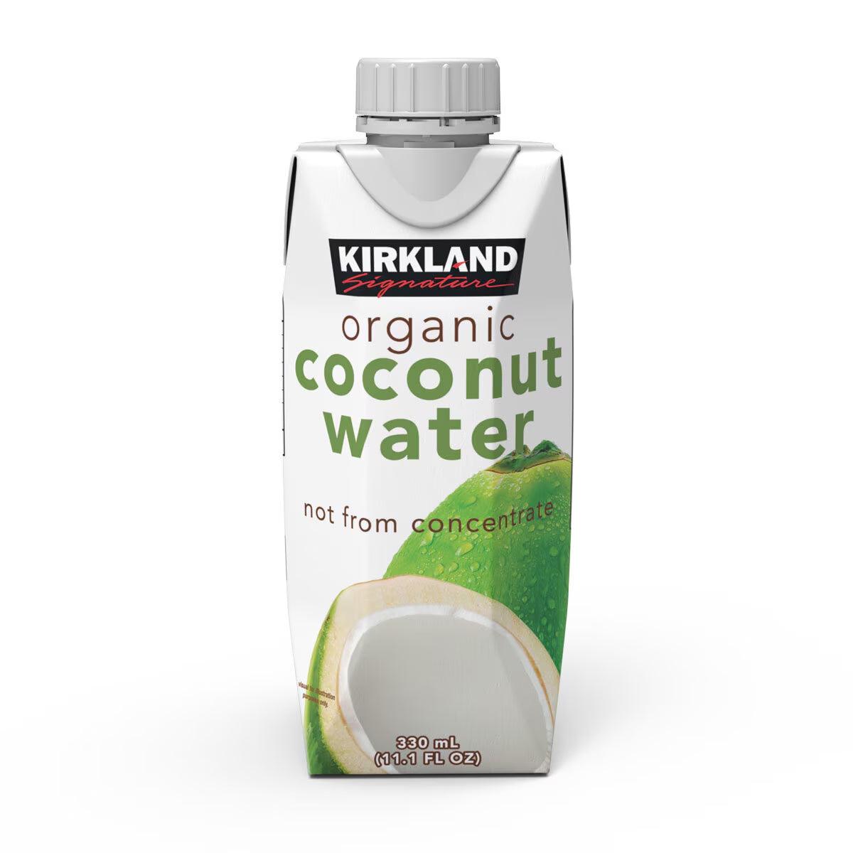 Buy now from NonynanaEssential  Kirkland Signature Organic Coconut Water NAS, 12 X 330Ml Kirkland Signature