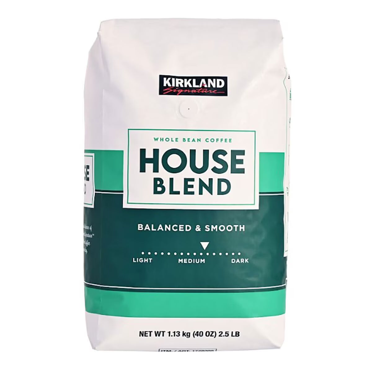 Kirkland Signature Whole Bean Coffee House Blend, 1.13Kg - Nonynana