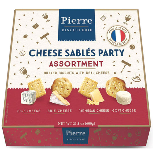 Pierre Biscuiterie Cheese Sables Party Assortment, 600G - Nonynana