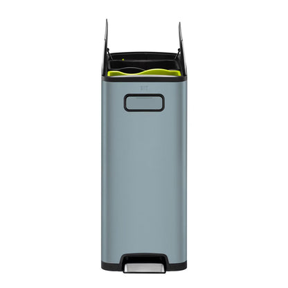 EKO Ecofly 20+20L Stainless Steel Kitchen Bin in Titanium Blue - Nonynana