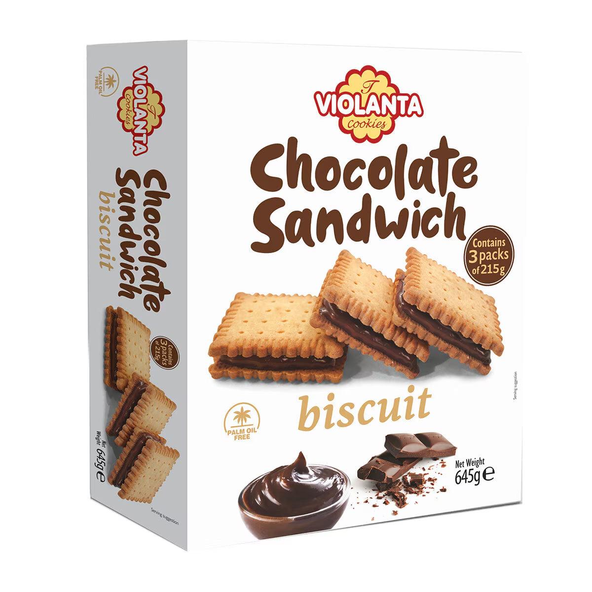 Buy now from NonynanaEssential  Violanta Chocolate Sandwich Biscuits, 645G Fresh Food Innovation