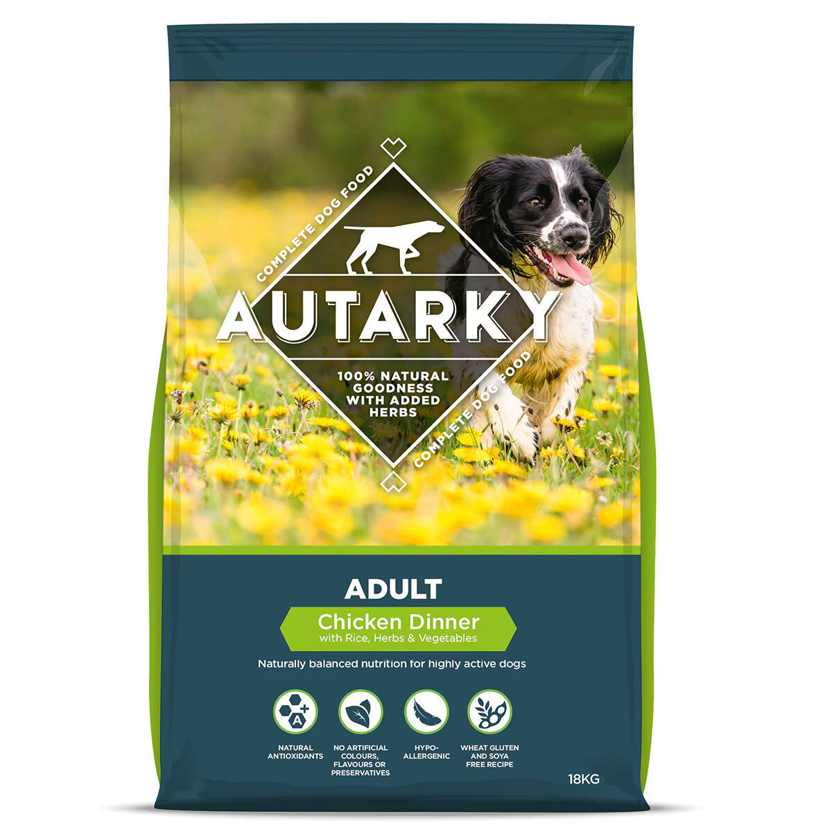 Autarky Complete Dog Food Chicken Dinner, 18Kg - Nonynana