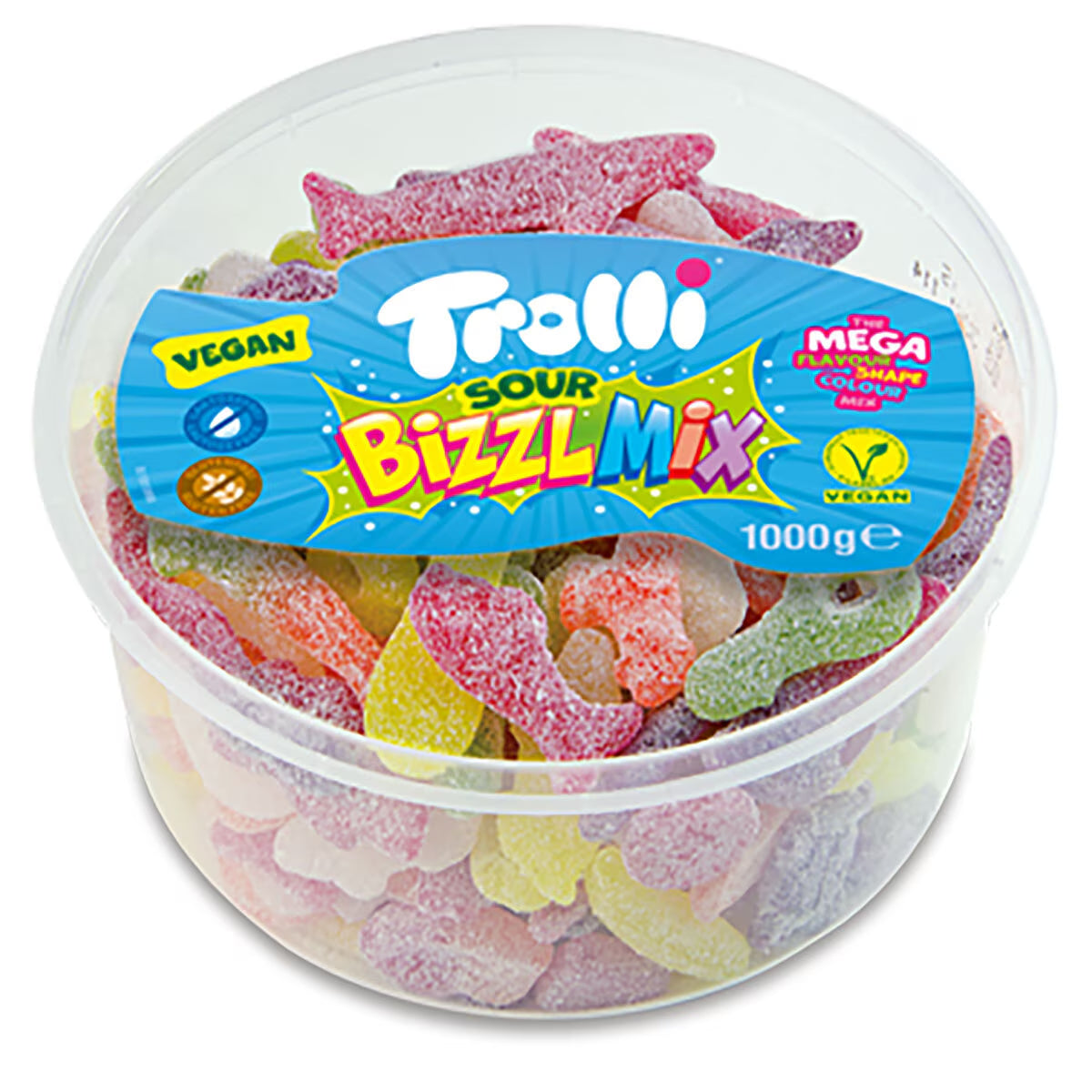 Trolli Sour Bizzl Sweet Mix, 1Kg - Nonynana