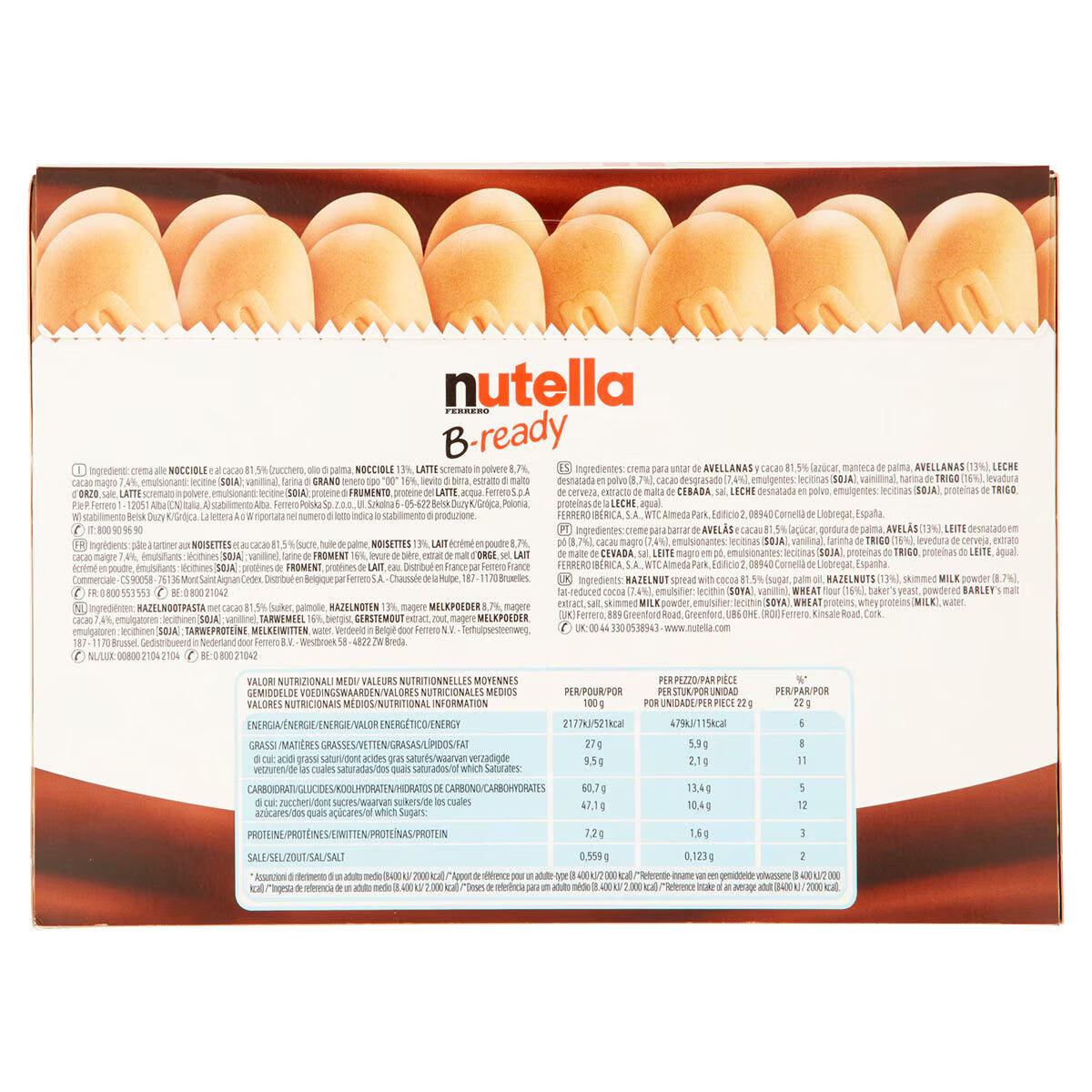 Buy now from NonynanaEssential  Nutella B-Ready, 15 X 22G Nutella