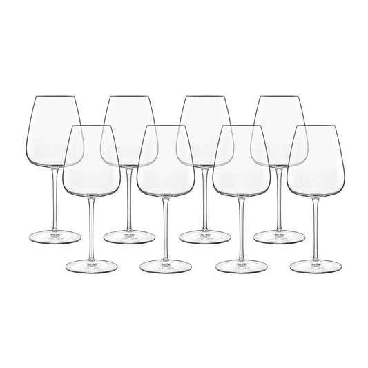 Luigi Bormioli Talismano Crystal Chardonnay Glasses, 450Ml, 8 Pack - Nonynana