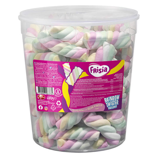 Frisia Rainbow Twister Mallows Drum, 680G - Nonynana