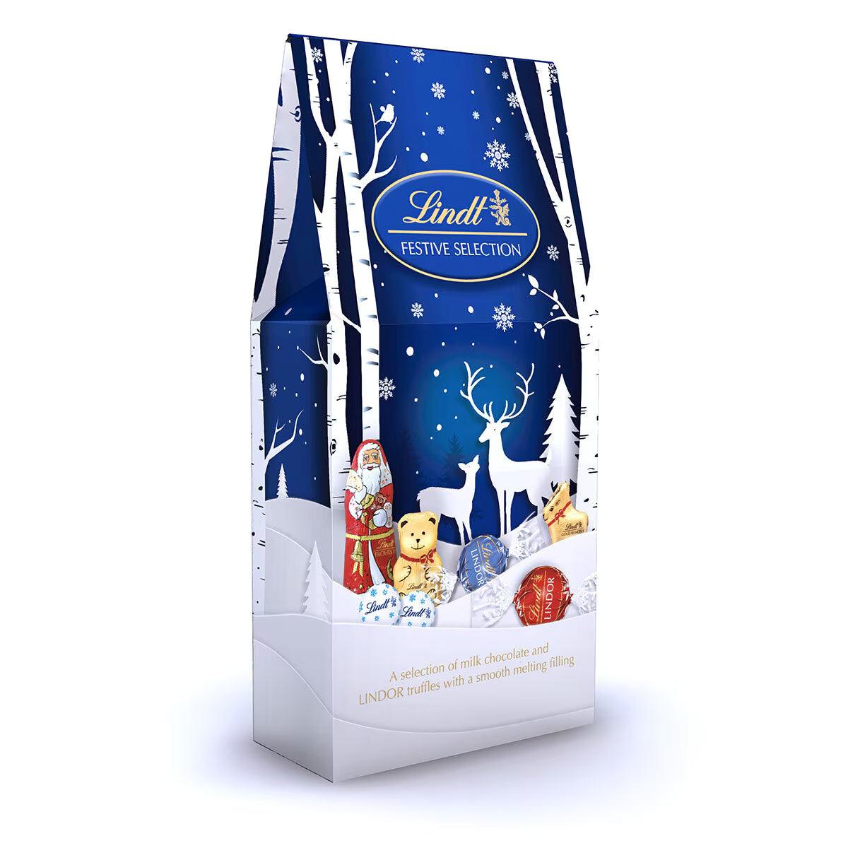 Buy now from NonynanaEssential  Lindt Festive Selection Pouch, 650G Lindt