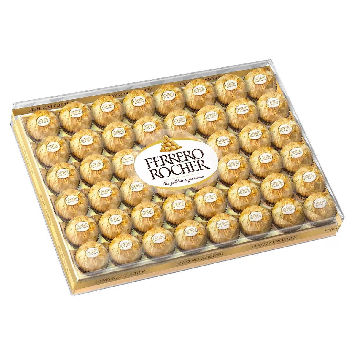 Buy now from NonynanaEssential  Ferrero Rocher 48 Piece Chocolate Gift Box, 600G Ferrero Rocher