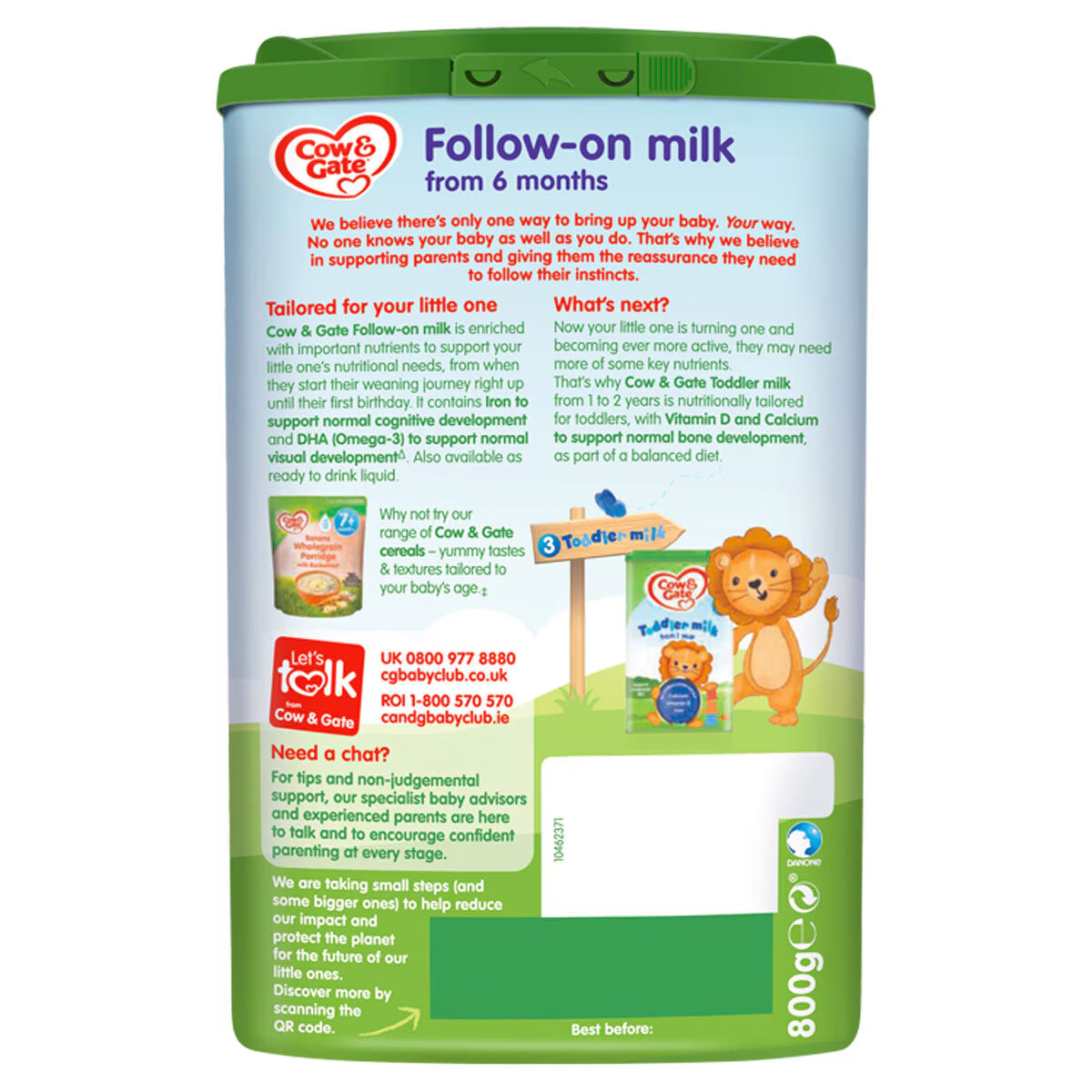 Cow & Gate Follow on Milk Powder Stage 2, 3 X 700G - Nonynana