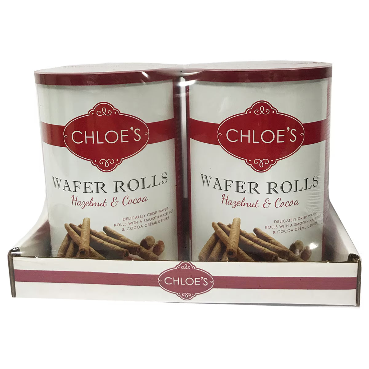 Chloe'S Hazelnut & Cocoa Wafer Rolls, 2 X 400G - Nonynana