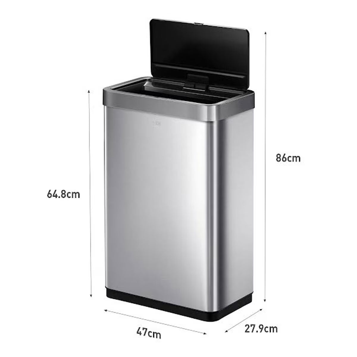 EKO Mirage X-Sensor 20+20L Stainless Steel Sensor Bin - Nonynana