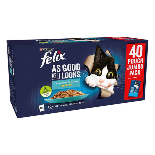 Felix as Good as It Looks Ocean Feast, 40 X 100G - Nonynana