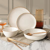 Buy now from NonynanaEssential  Over & Back Stoneware Dinnerware Set, 16 Piece in 2 Colours Over & Back