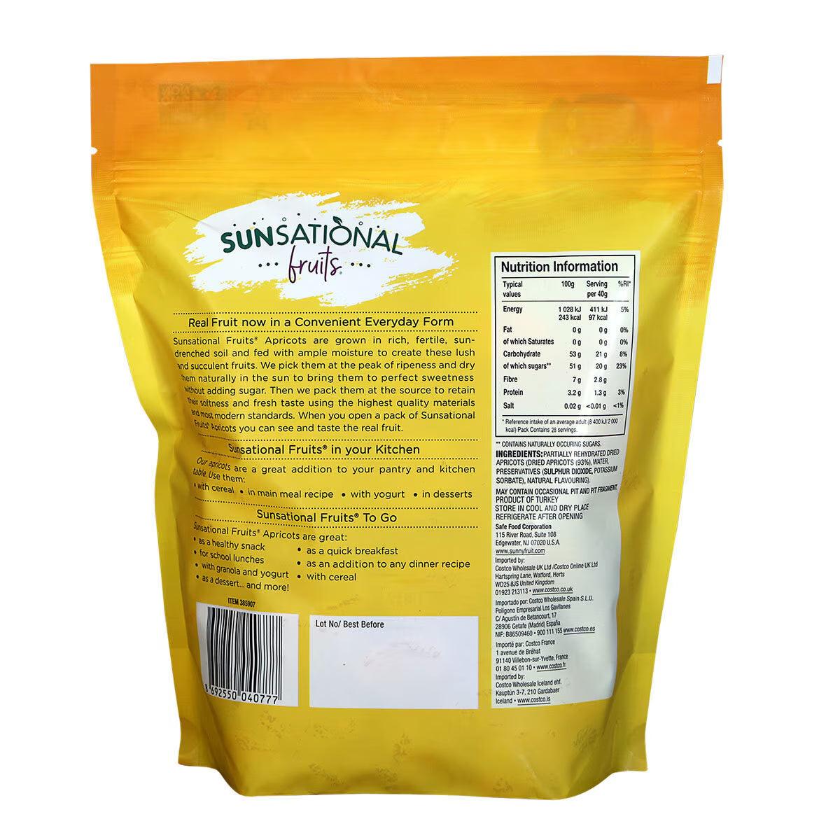 Buy now from NonynanaEssential  Sunsational Fruits Dried Apricots, 1.13Kg Sunsational