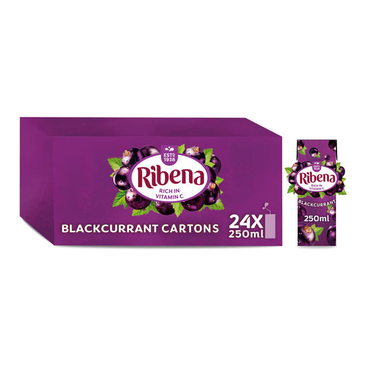 Ribena Ready to Drink Blackcurrant, 24 X 250Ml - Nonynana