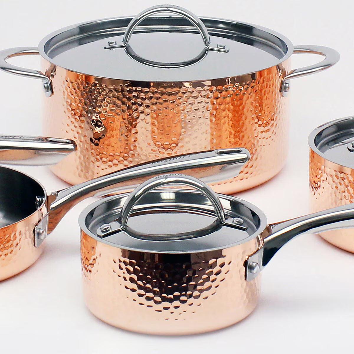 Buy now from NonynanaEssential  Berghoff Vintage Copper Cookware Set, 10 Piece BergHOFF