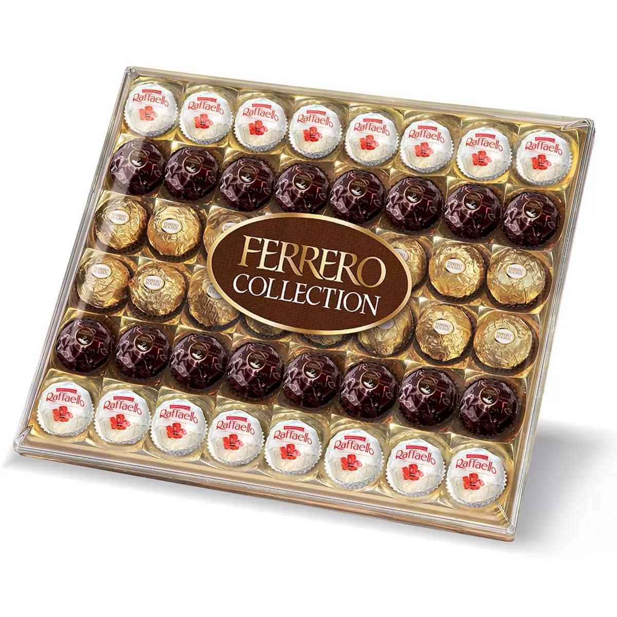 Buy now from NonynanaEssential  Ferrero Rocher 48 Piece Collection Chocolate Gift Box, 518G Ferrero Rocher