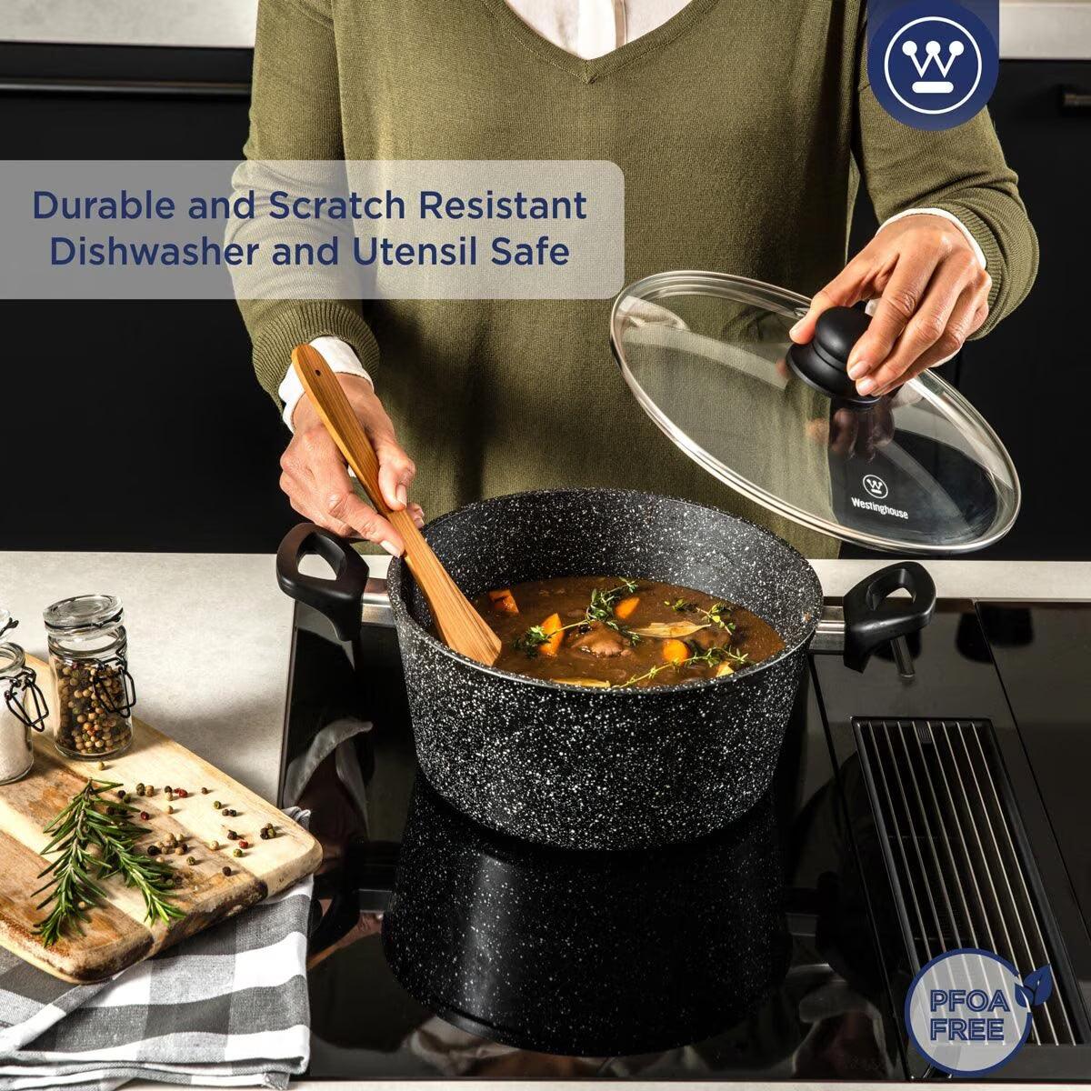 Buy now from NonynanaEssential  Westinghouse Cookware Essentials Cookware Set, 11 Piece Westinghouse