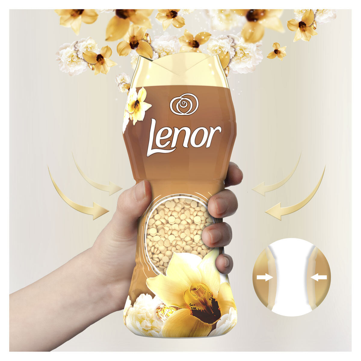 Buy now from NonynanaEssential  Lenor Unstoppables Gold Orchid In-Wash Fresh Scent Booster, 570G Lenor