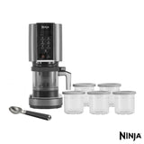 Buy now from NonynanaEssential  Ninja Creami Frozen Dessert Maker in Black with 5X Additional Dessert Tubs and Ice Cream Scoop, NC300UKCO Ninja