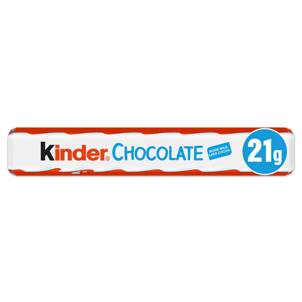 Buy now from NonynanaEssential  Kinder Chocolate Snackbar, 36 X 21G Kinder