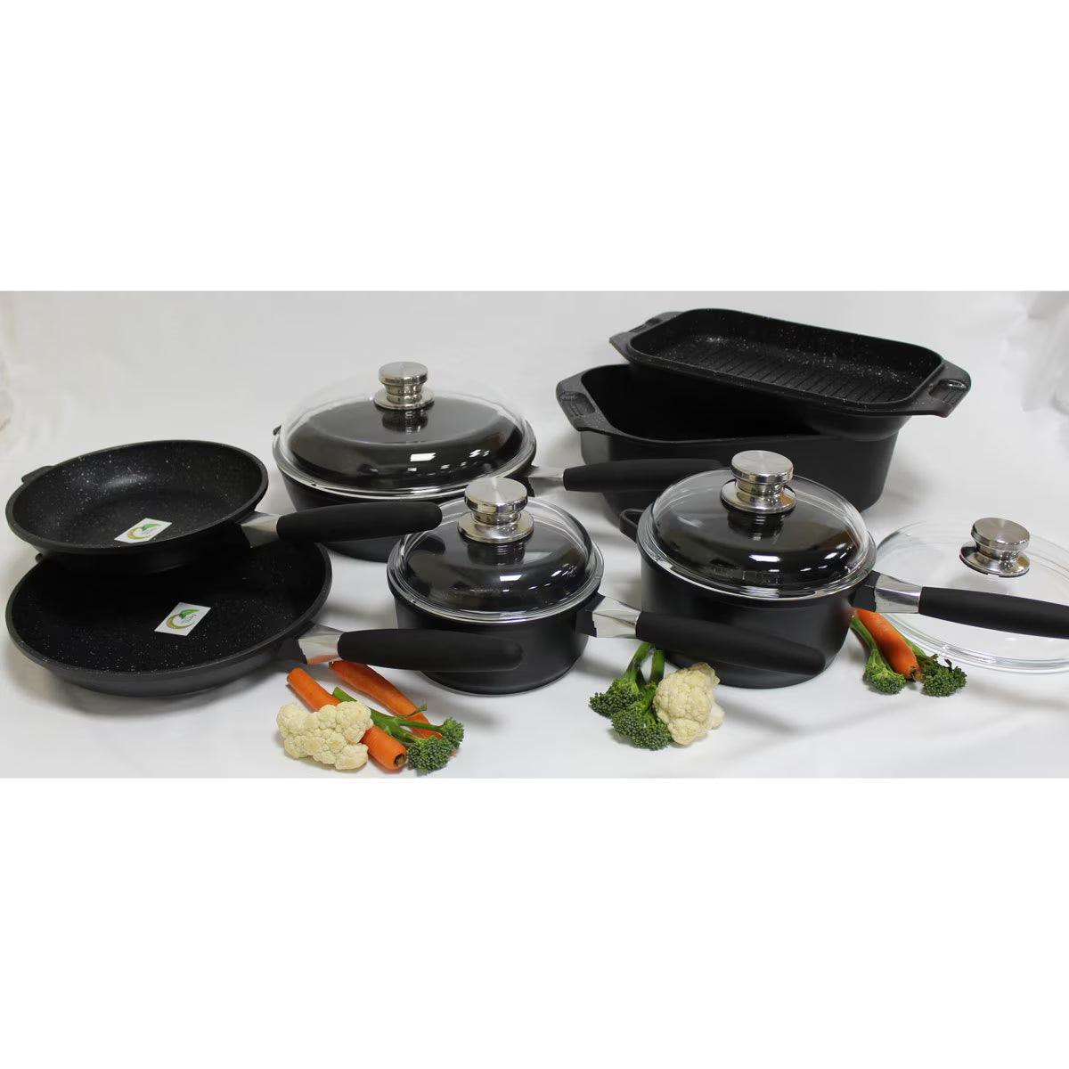 Buy now from NonynanaEssential  Berghoff Eurocast Non-Stick Cookware Set, 11 Piece BergHOFF