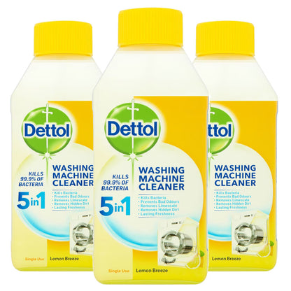 Dettol Washing Machine Cleaner Citrus, 3 X 250Ml - Nonynana