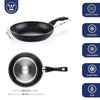 Buy now from NonynanaEssential  Westinghouse Non-Stick Frying Pan Set with Lids, 4 Piece Westinghouse