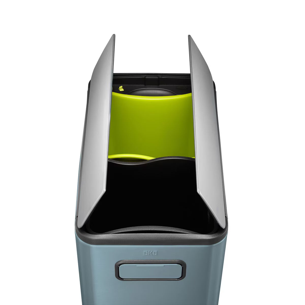 EKO Ecofly 20+20L Stainless Steel Kitchen Bin in Titanium Blue - Nonynana