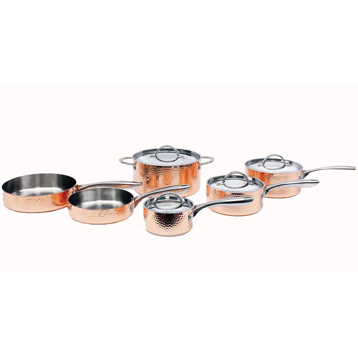 Buy now from NonynanaEssential  Berghoff Vintage Copper Cookware Set, 10 Piece BergHOFF