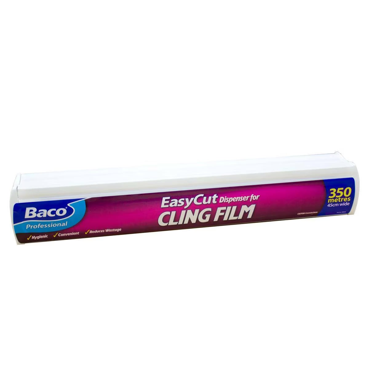 Buy now from NonynanaEssential  Bacofoil 450Mm X 350M Easycut Clingfilm & Dispenser Bacofoil