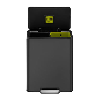 EKO Ecocasa II 60L Recycling Bin in Matte Black - Nonynana