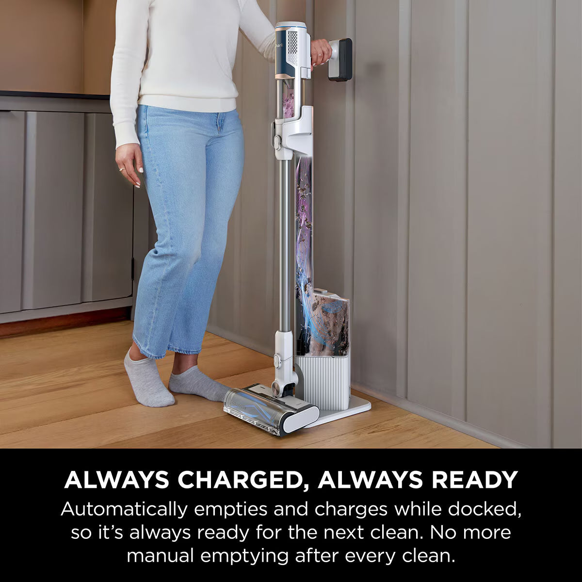 Shark Clean & Empty Cordless Vacuum Cleaner with Auto-Empty System, BU3521UK