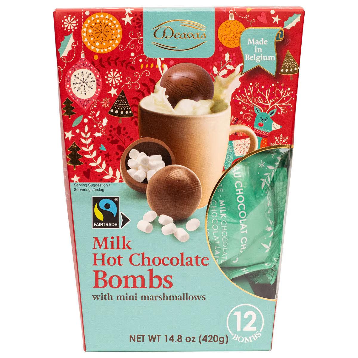 Buy now from NonynanaEssential  Deavas Milk Hot Chocolate Bombs, 12 Pack Deavas