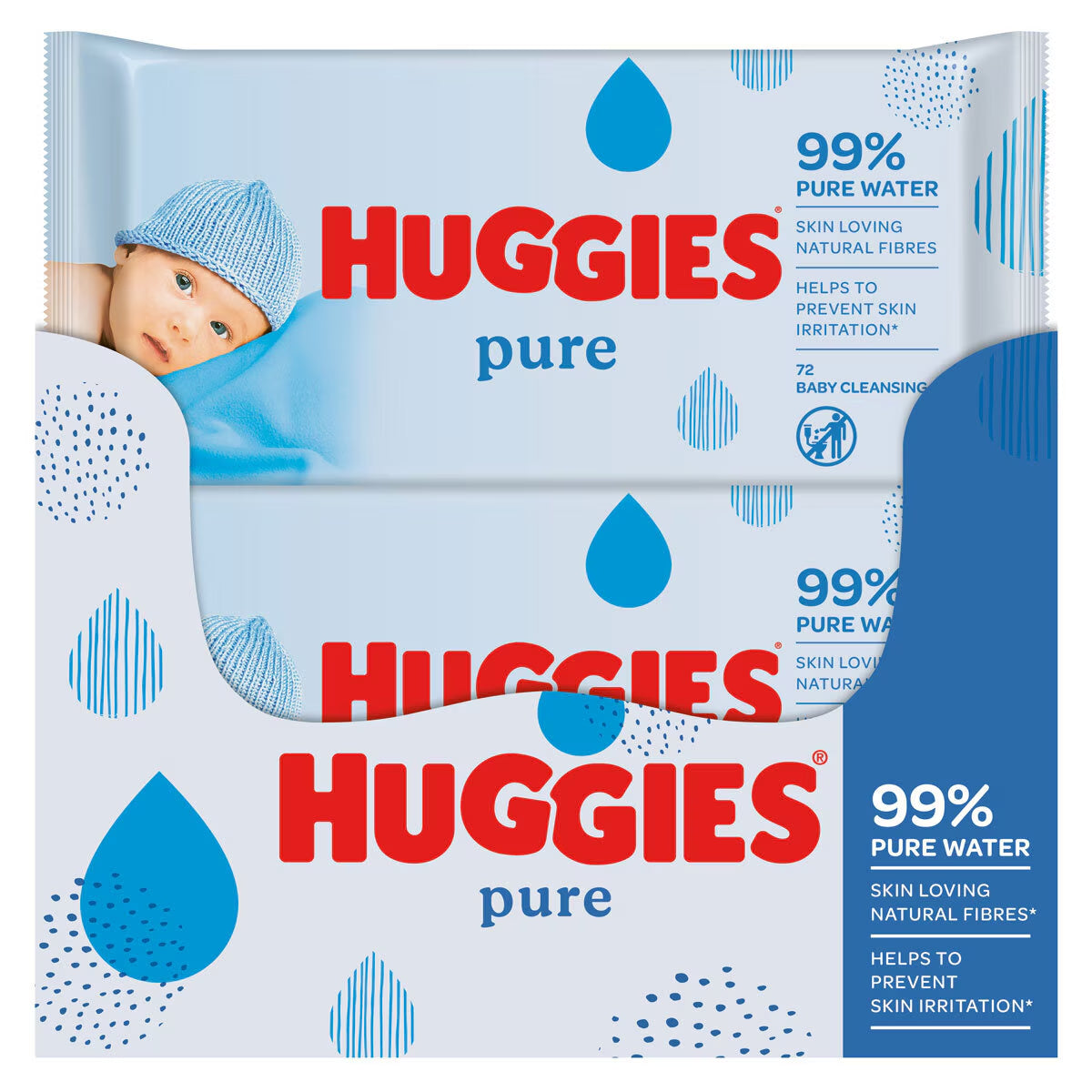 Buy now from NonynanaEssential  Huggies Pure Baby Wipes, 10 X 72 Wipes Huggies