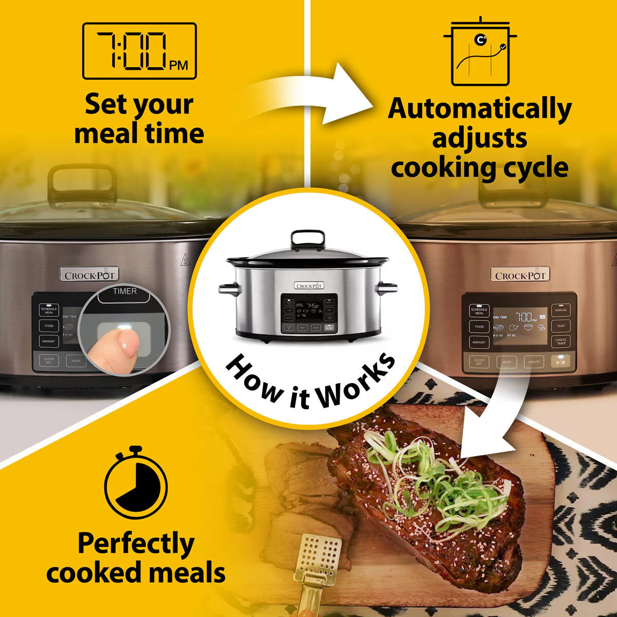 Crockpot Timeselect 5.6L Digital Slow Cooker CSC066 - Nonynana