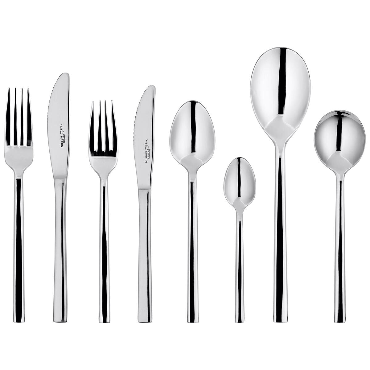 Buy now from NonynanaEssential  Stellar James Martin Stainless Steel Cutlery Set, 44 Piece Stellar