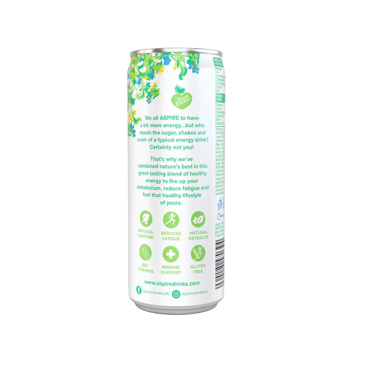 Buy now from NonynanaEssential  Aspire Lemon & Lime, 12 X 330Ml Aspire